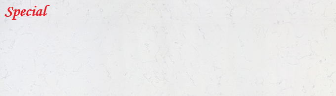 Slab image of Carrara Venatino to show veining pattern with a red "Special" added to the corner.