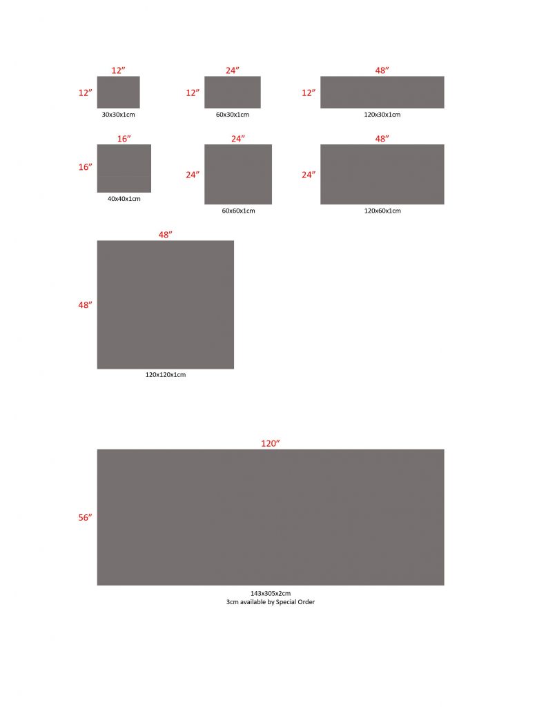 EuroStone Slab Sizes 2020